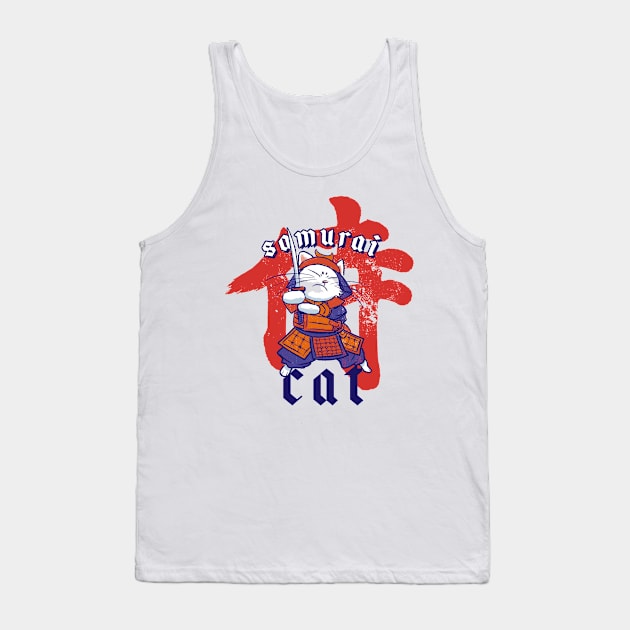 SAMURAI CAT Tank Top by joshua7